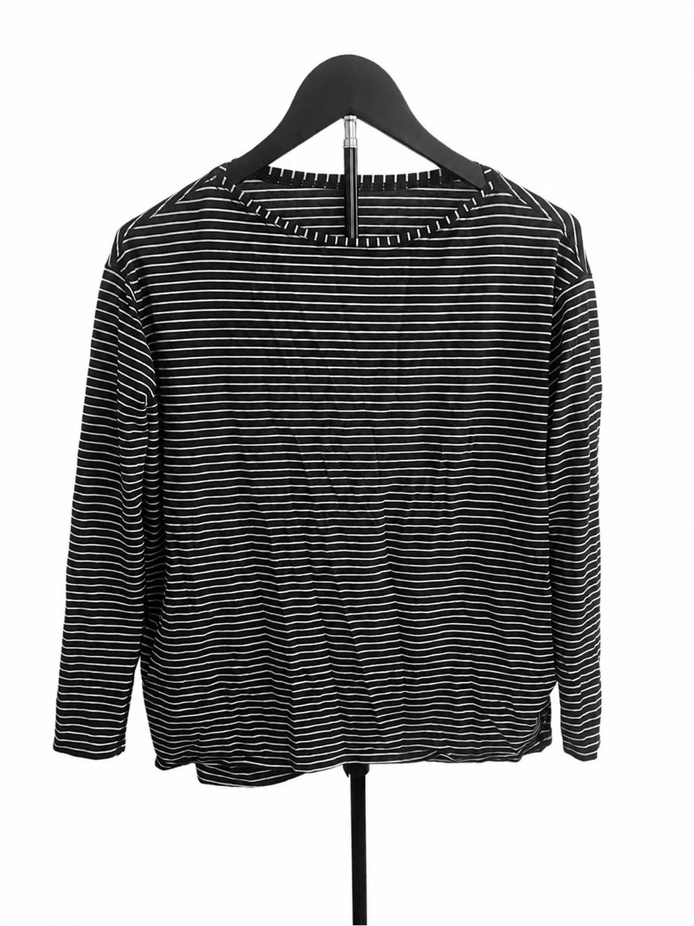 Striped Lululemon Black & White Long Sleeve Top